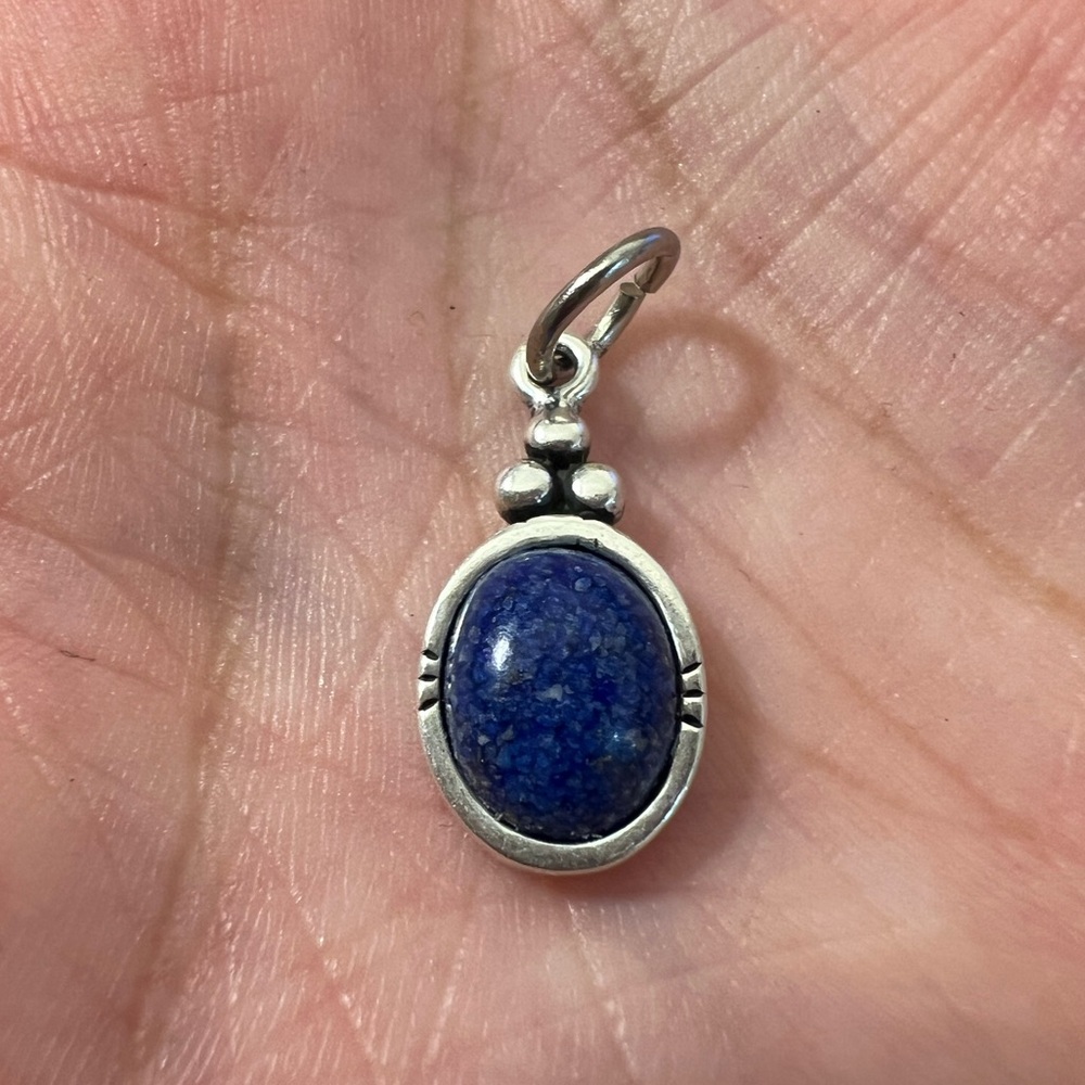 Carolyn Pollack Lapis Lazuli Sterling Silver 925 Necklace Pendant or Charm
